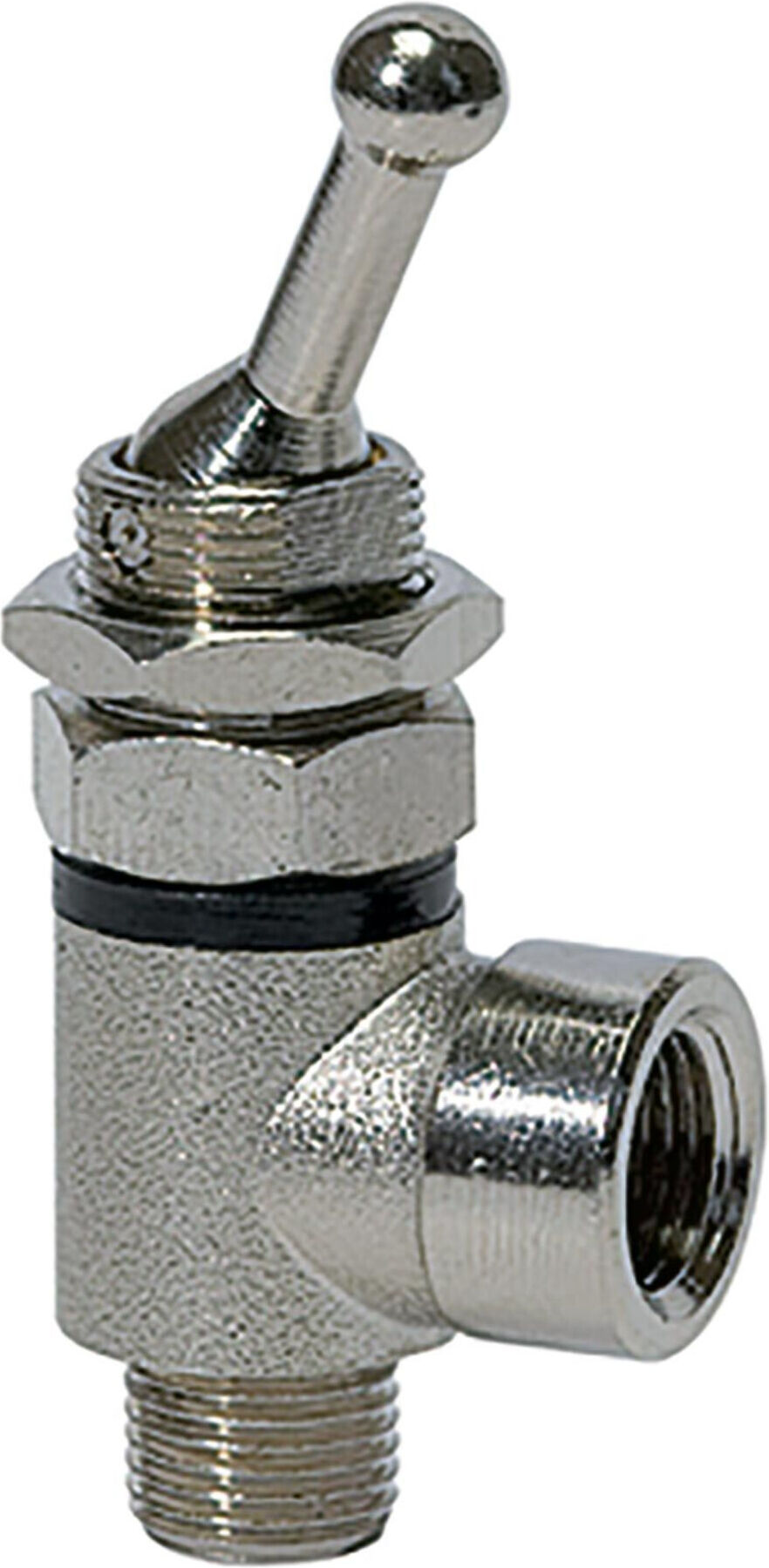 Riegler 2/2-Wege-Kipphebelventil, beidseitig,Gewindeanschluss G1/4,G1/4IG (360.014-1/4)