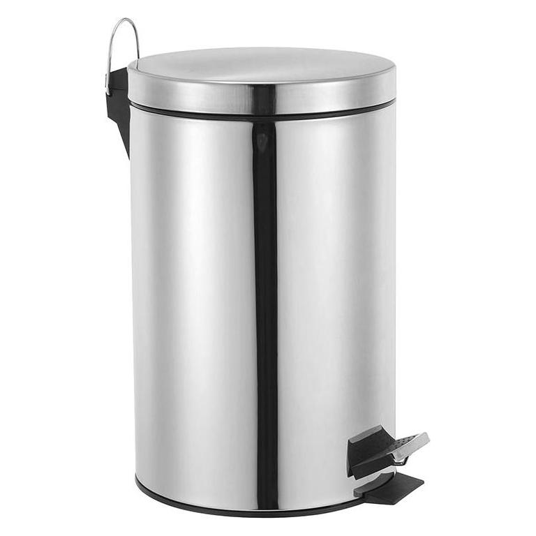 Perel Pedal bin - 14 l - Stainless steel (14 l) (BIN-360000)