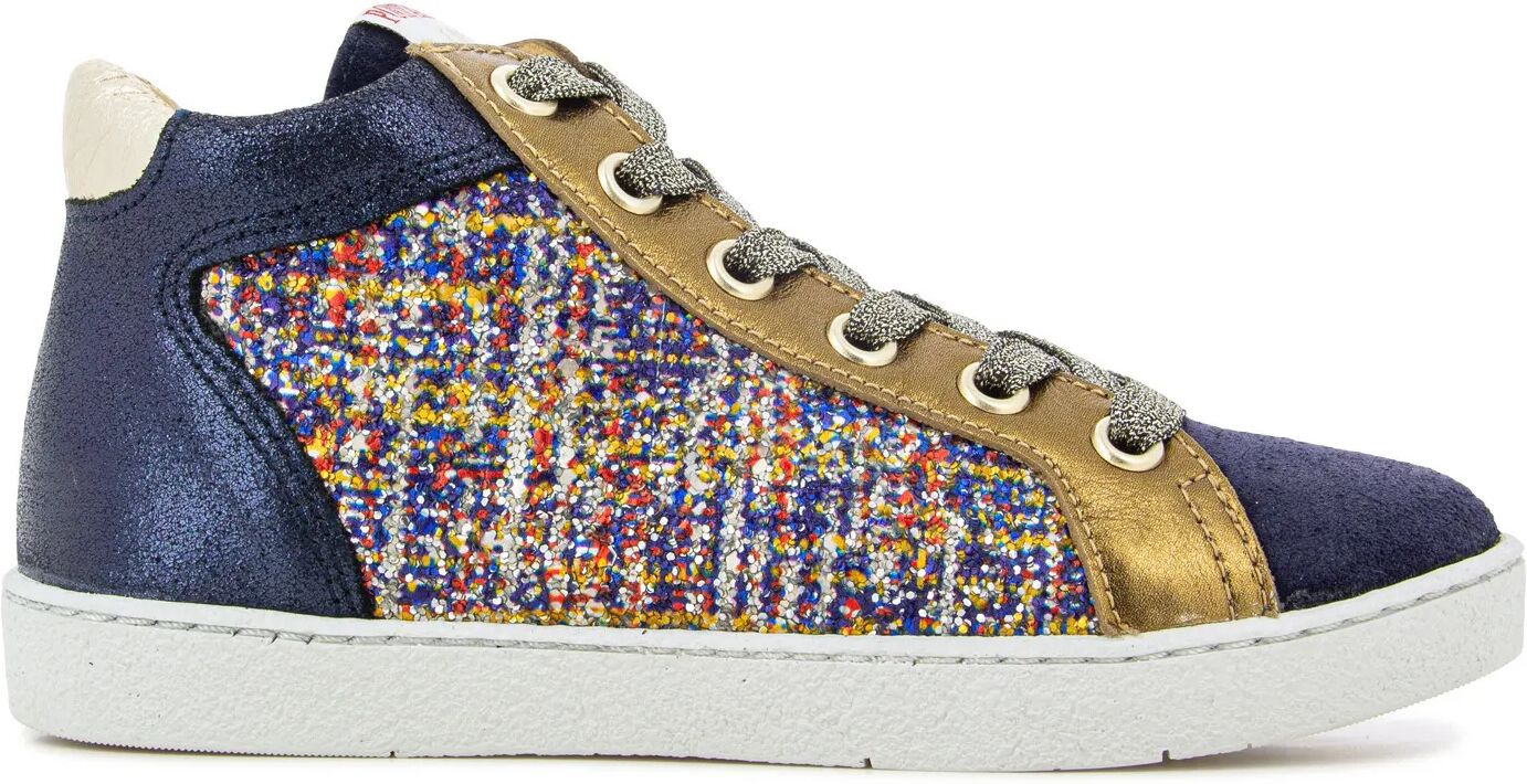 Pom d'Api Baskets Zip Top Zippy Bleu marine 31