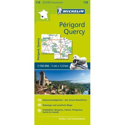 Michelin Périgord, Quercy, Karte von Carte Zoom 118, Michelin, 978-2-06-720986-2