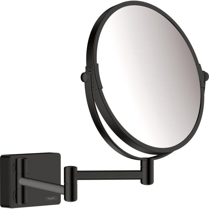 hansgrohe AddStoris Rasierspiegel 41791670 1- und 3- fach Vergrößerung, Wandmontage, schwarz matt