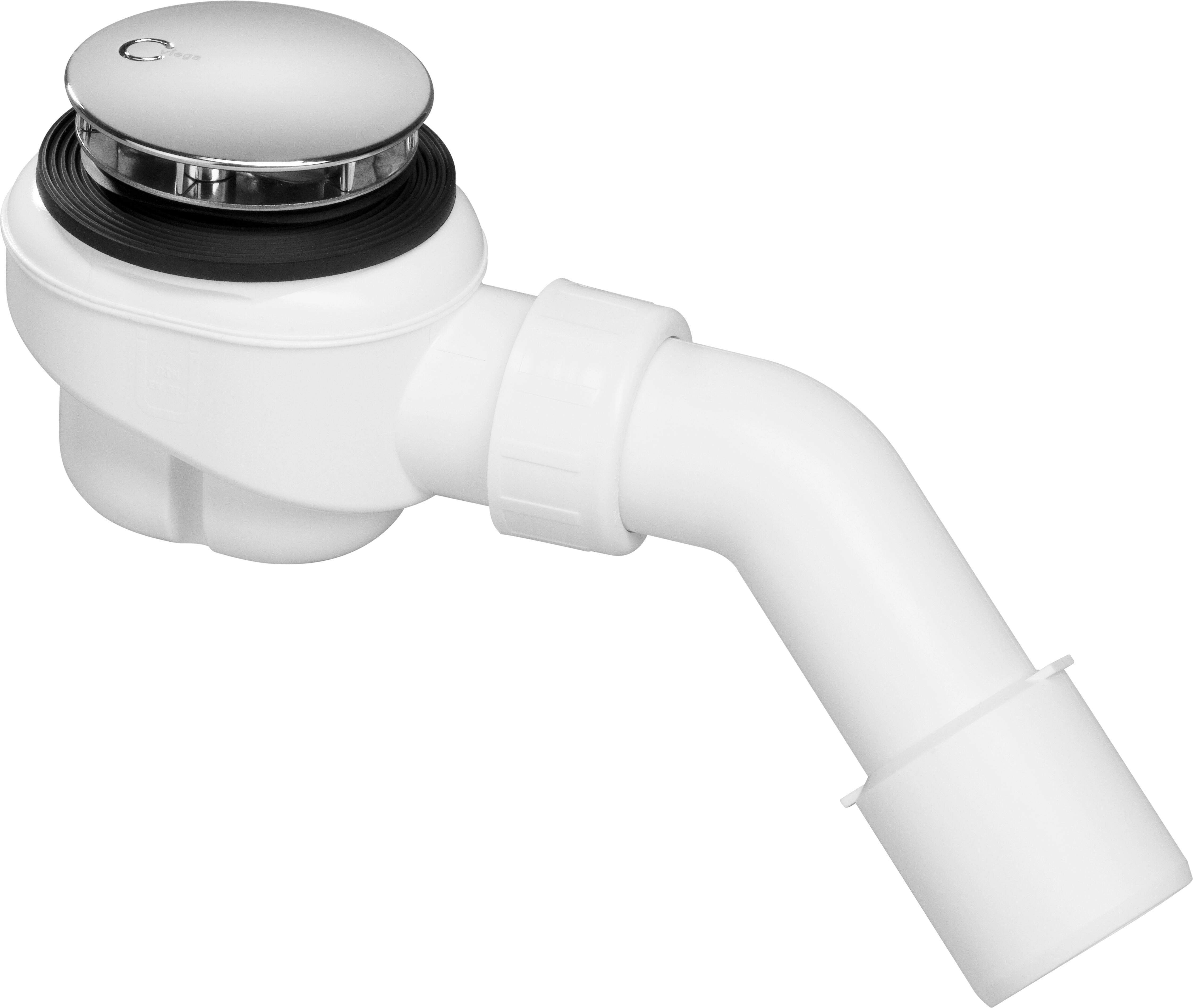 Viega Domoplex 6928 75 x 40/50 mm, chromé, complet