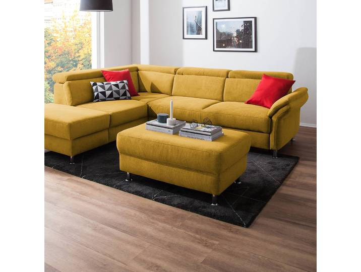 Repose-pieds Calang 102 x 45 x 68cm Jaune/Safran