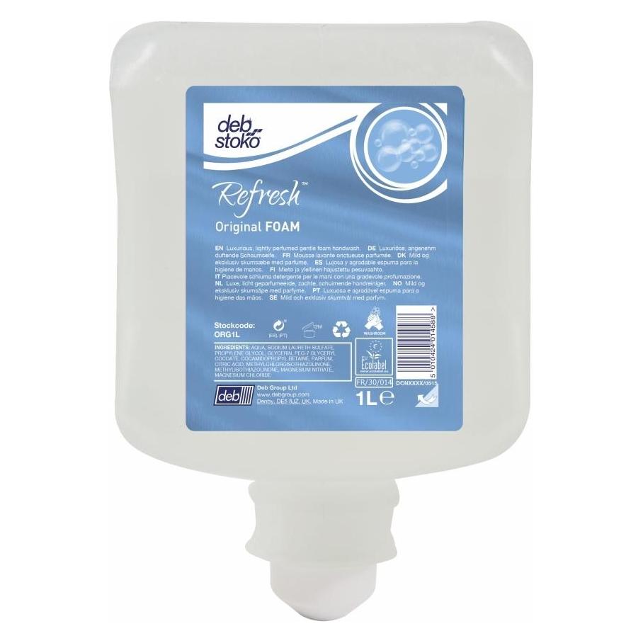 Stoko Schaumseife Original FOAM 1 l passend für 4707 020 186 parfümiert ungefärbt (1000 ml) (ORG1L)