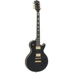 DIMAVERY LP-530 E-Gitarre, schwarz/gold