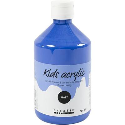 Creativ Company Acrylfarbe Matt, Blau, 500 ml/ 1 Fl.