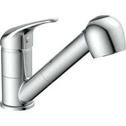 Schütte, Küchenarmatur, Wasserhahn Küche SUPRA Spültischarmatur Chrom Brause Ausziehbar Schwenkbar 97700