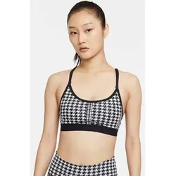 NIKE Damen Sport-BH Dri-FIT Indy Icon Clash, Größe S in Schwarz Schwarz