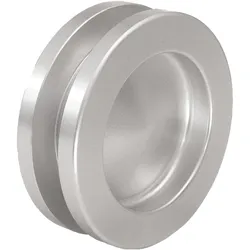 Kws, Möbelgriff, Muschelgriff 5252 Aluminium silberfarbig eloxiert Einlass-Ø 50 mm