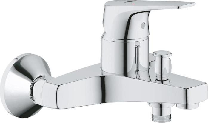 GROHE Start Flow badkraan met metalen handgreep en keramische cartridge, chroom, waterbesparend