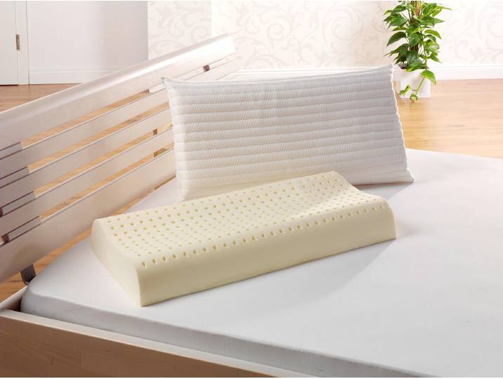Nackenstützkissen FAN f.a.n. Medisan Sleep & Care Latex , weiss (weiß), B:40cm H:10,5cm L:80cm, Bezug: 100% Polyester, Kopfkissen, Nackenstützkissen, hohe Stützwirkung, mit Belüftungskanälen