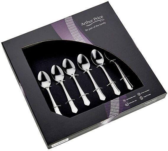 Arthur Price Classic Dubarry Set of 6 Coffee Spoons
