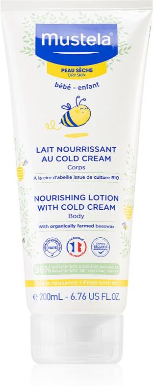 Mustela Bébé Nourishing Lotion Wih Cold Cream lait corporel hydratant riche en Cold Cream 200 ml