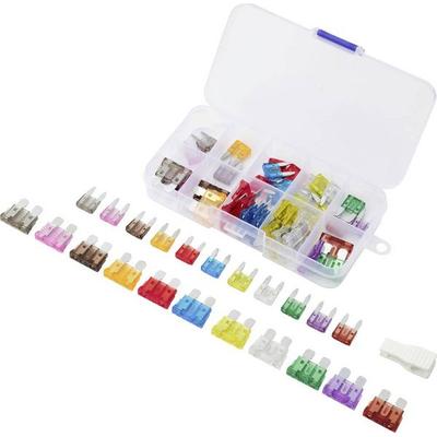 TRU COMPONENTS 60pcs fuse kit TC-14378664 Sicherungs-Set, Sicherungszieher 2 A, 3 A, 5 A, 7.5 A, 10 A, 15 A, 20 A, 25 A, 30 A, 35