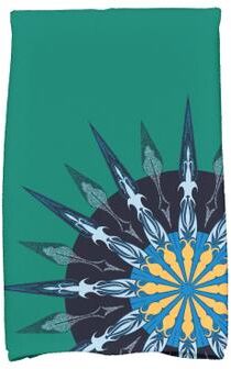 E by Design 18 x 30-inch Sailor's Delight Geometric Print Hand Towel