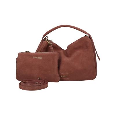 Henkeltasche NERO GIARDINI "Nero Giardini Taschen Veloursleder", Damen, Gr. onesize, rosa, Veloursleder, Taschen