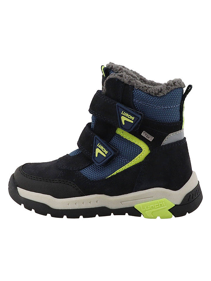 Lurchi Leder-Boots "Norris 1" in Dunkelblau/ Schwarz - 30