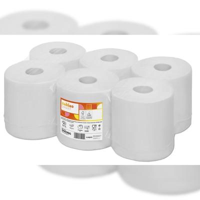 All Care Satino Putzrollen midi 100% recycled - 1-lagig - 20 cm breit - weiß - 12 Rollen