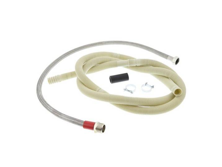 Electrolux Schlauchverlängerung, Weiß, Edelstahlfarben, Metall, Kunststoff, 200 cm, Schlauchverlängerung für Geschirrspüler, Küchen, Küchenelektrogeräte, Geschirrspüler