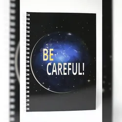 ADINA Premium Collegeblock Kollegblock "BE CAREFUL!" A4 dotted