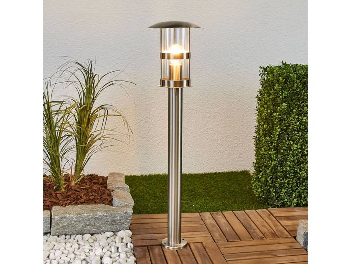 Noemi Gartenleuchte H80 Stainless Steel - Lindby - Terrasse - Modern - Metall - Einflammig