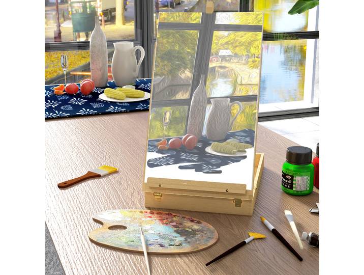 Vinsetto Chevalet Table Bois 61cm Pliant