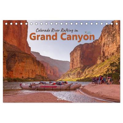 Colorado River Rafting im Grand Canyon (Tischkalender 2026 DIN A5 quer), CALVENDO Monatskalender