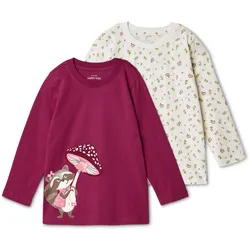 Tchibo - 2 Kinder-Langarmshirts - Baby - Gr. 62/68 - creme