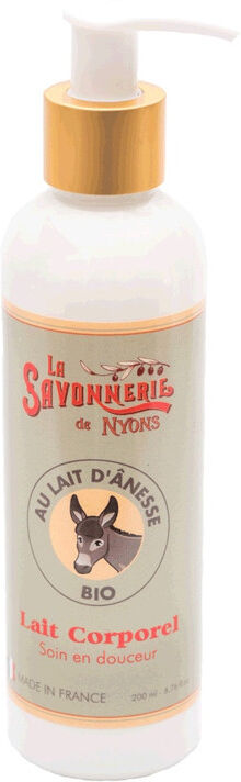 La Savonnerie de Nyons Lait Corporel au Lait d'Anesse Bio Soin Hydratant