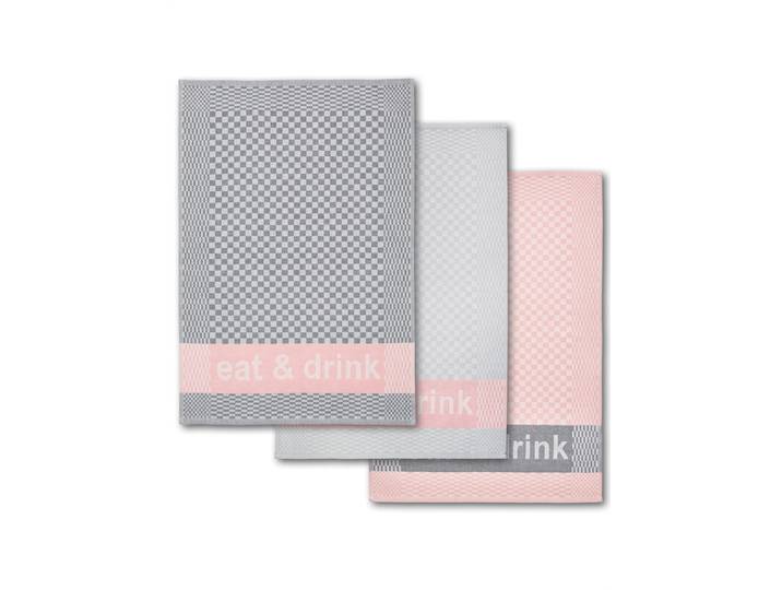 Geschirrtuch, grau (rosa), 3 Stk., Baumwolle, Geschirrtücher, Geschirrtuch