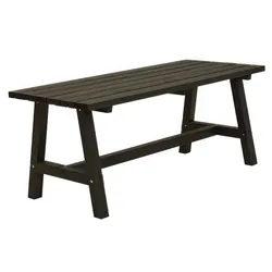 Country Plankentisch - Terrassentisch aus Kiefer/Fichte, schwarz - Holztisch in 177 x 75 x 72 cm - Outdoortisch für bis zu 6 Personen