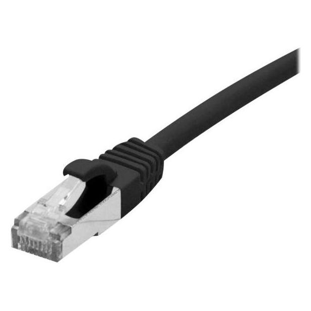 Dexlan Patchkabel S/FTP, PiMF, Cat.6A (tiefgestellt), schwarz, 10,0 m 10-Gigabit-fähiges Patchkabel mit Roh (S/FTP, CAT6a, 10 m) (858654)