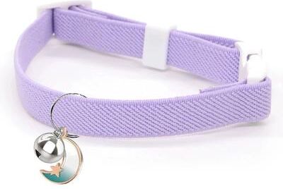 Uplift Treasures Lightweight Stretch Safety Cat Collar purple s