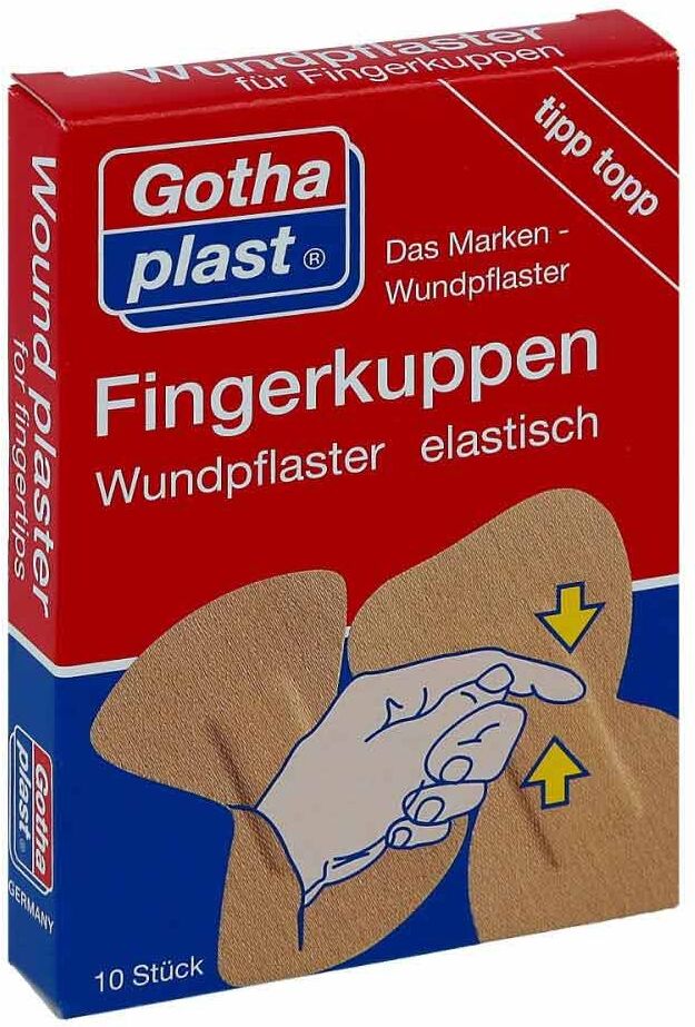 Gothaplast Fingerkuppenwundpfl.elastisch 2 Grössen 10stk