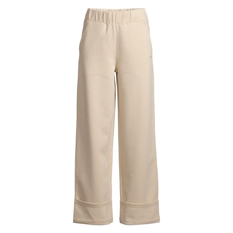 No Name Spodnie damskie CASALL Aria Turn Up Straight Jogger kolor beĹĽowy - S (S) (999528)