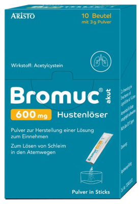 Aristo Pharma GmbH BROMUC akut 600 mg Hustenlöser Plv.z.H.e.L.z.Einn. 10 St 11353144