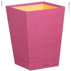 Rhodiarama Papierkorb aus Kunstleder, 27x27x32cm - Fuchsia 194628C