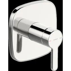 HANSA HANSADESIGNO Style Fertigset für Brause-Batterie, Unterputz, Rosette soft edge, 81109593