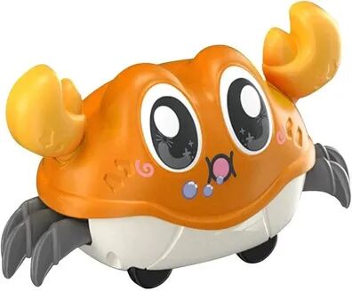 Multisell Products Hub Interactive Walking Double Force Crawling Crab Tummy Time Baby Sensory Toy, Infant Crawl Development orange