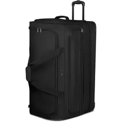 Redolz Duffle Essentials 2 Rollen Reisetasche 80 cm mit Dehnfalte, Koffer, Schwarz