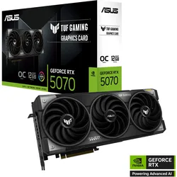 ASUS TUF Gaming GeForce RTX 5070 OC 12GB TUF-RTX5070-O12G-GAMING DDR7 Grafikkarte, 2xHDMI, 3xDP