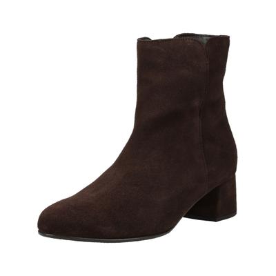Stiefelette GABOR "Gabor Stiefelette Veloursleder", Damen, Gr. 38, braun (mocca), Veloursleder, Schuhe Stiefelette
