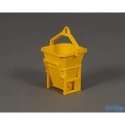 MSM Modelle Betonkübel eckig gelb 5801/01