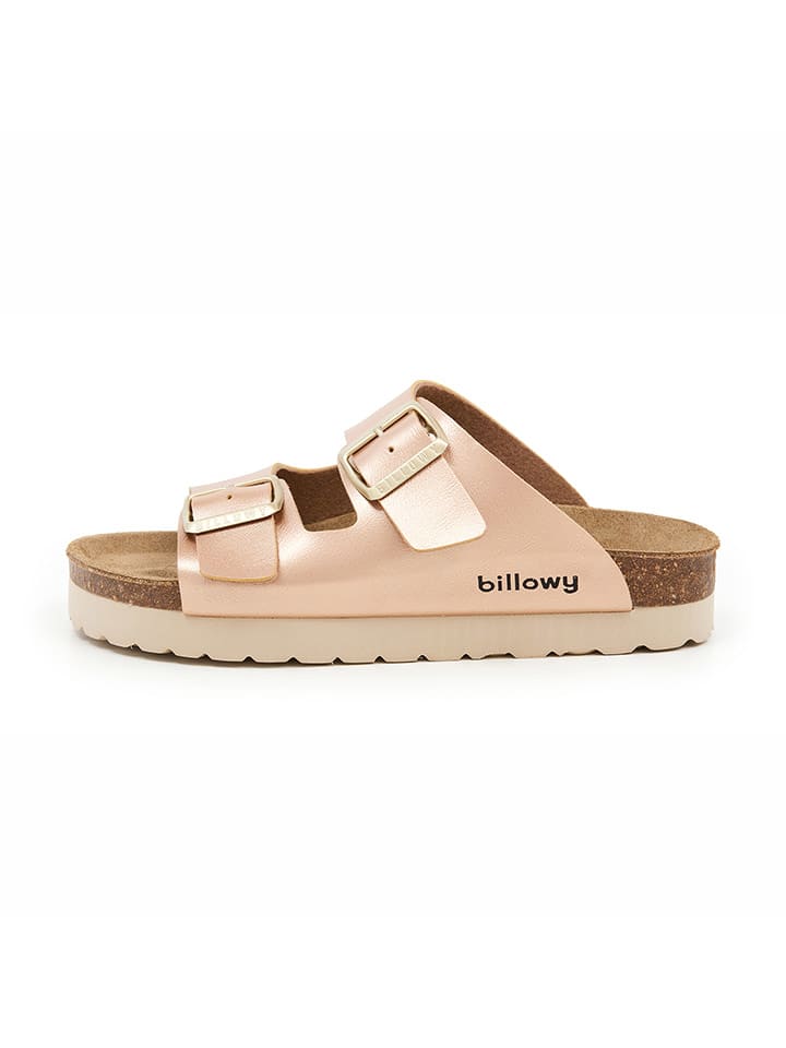 billowy Pantoletten in Rosegold - 39