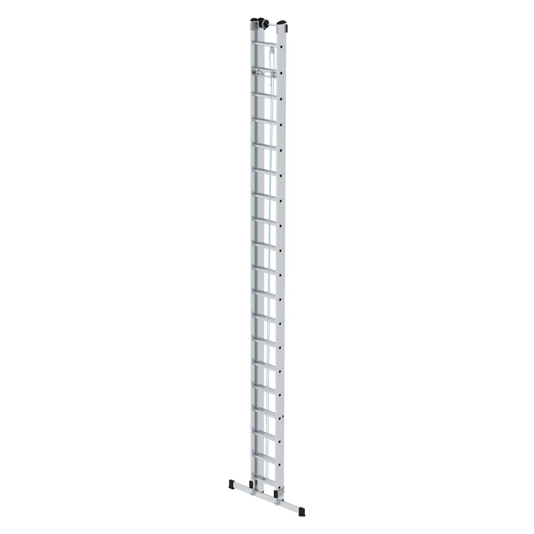 Günzburger Sprossen-Seilzugleiter mit Standard-Traverse 2x19 Sprossen (Gerüst) (011719)