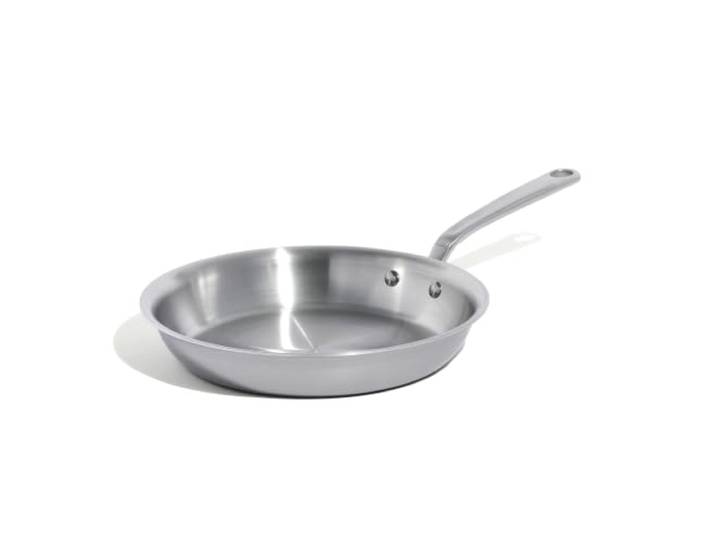 Made In Cookware – 25,4 cm Edelstahl-Bratpfanne – 5-lagige Edelstahlbeschichtung – Professionelles Kochgeschirr – Hergestellt in Italien – Induktionskompatibel