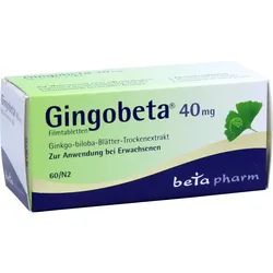 Gingobeta 40 mg Filmtabletten 60 ST