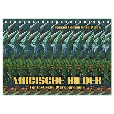 Magische Bilder - fantastische Stereogramme (Tischkalender 2027 DIN A5 quer), CALVENDO Monatskalender