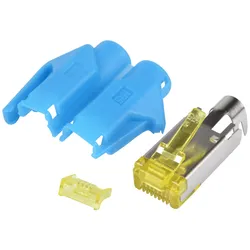 HIROSE TM31 BL - RJ45 Hirose Stecker, Cat-6a, TM31, blau