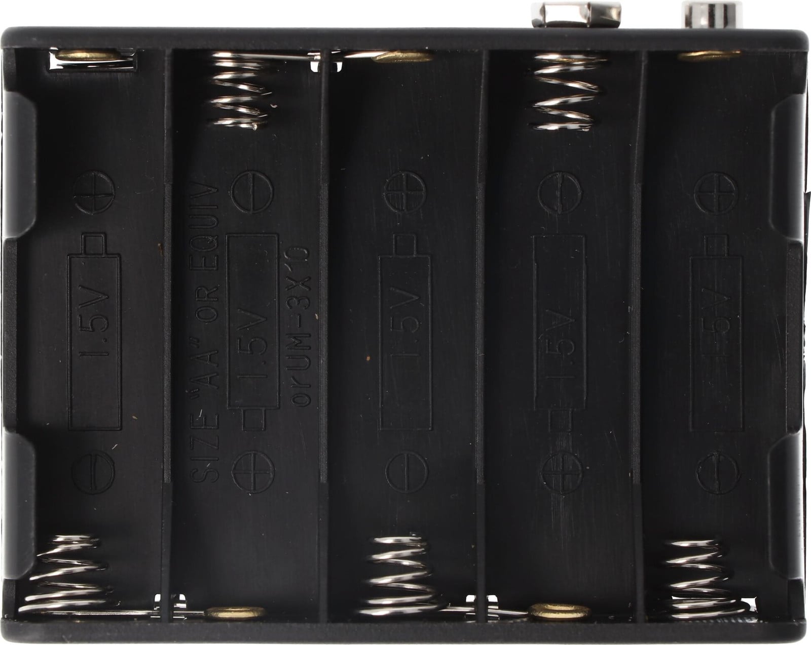 Goobay Batterijhouder voor 10x AA Mignon LR6 batterijen met drukknop, Kunststof